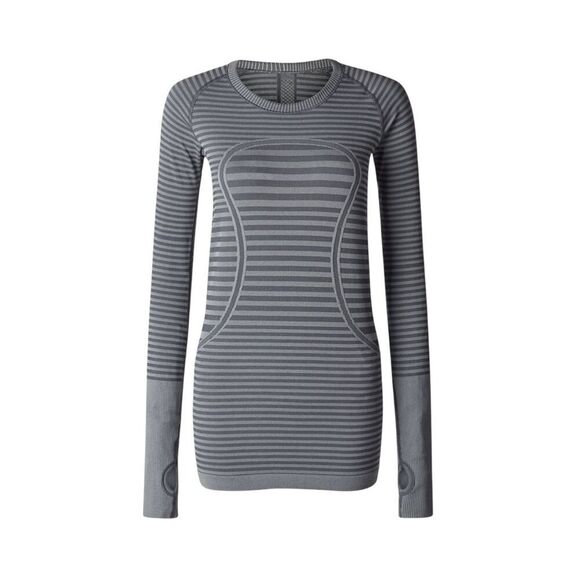 Lululemon Swiftly Tech Long Sleeve Crew Heathered Slate - Picture 3 of 8